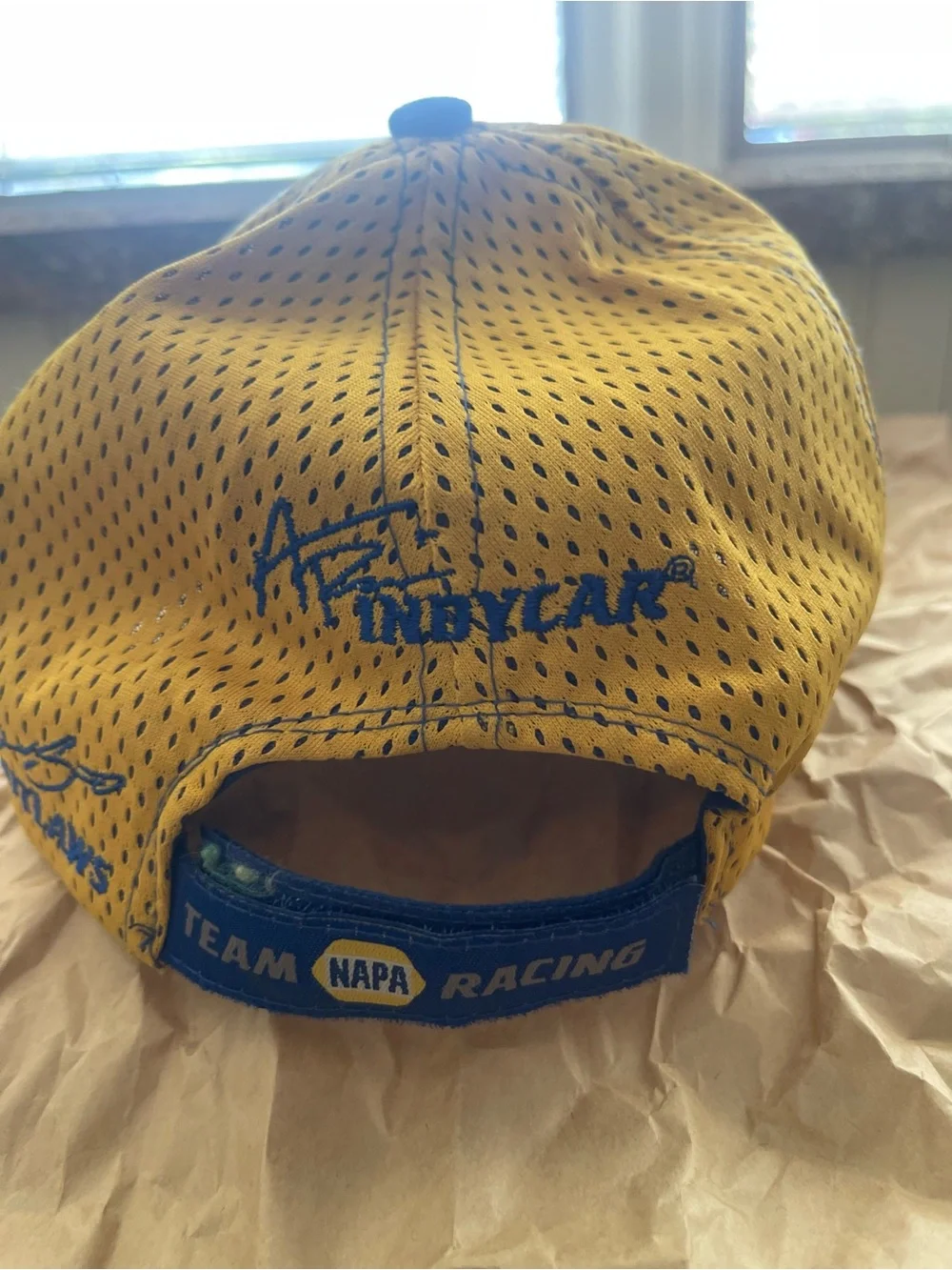 Nascar NAPA Racing Blue and Yellow Mesh Hat